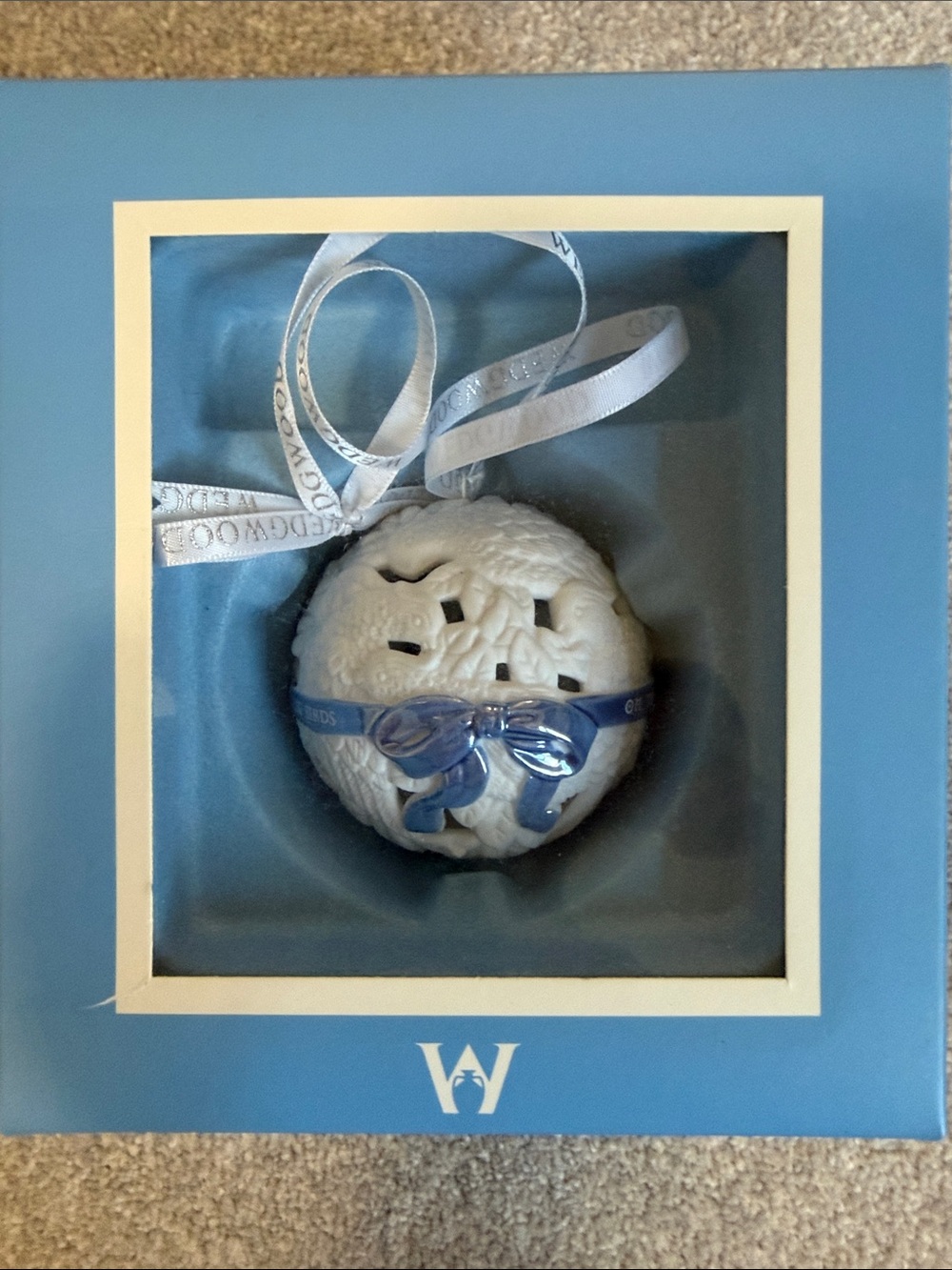 Wedgwood Four Calling Birds 12 Days of Christmas Ornament